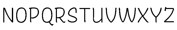 Recursive Sans Casual Static Light Font UPPERCASE