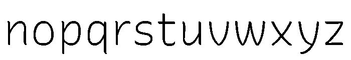 Recursive Sans Casual Static Light Font LOWERCASE