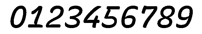 Recursive Sans Casual Static Medium Italic Font OTHER CHARS