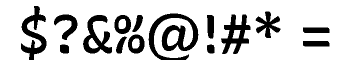 Recursive Sans Casual Static Medium Font OTHER CHARS