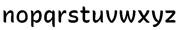 Recursive Sans Casual Static Medium Font LOWERCASE