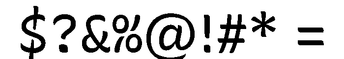 Recursive Sans Casual Static Regular Font OTHER CHARS