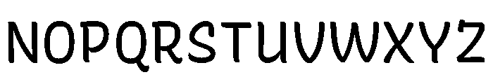 Recursive Sans Casual Static Regular Font UPPERCASE