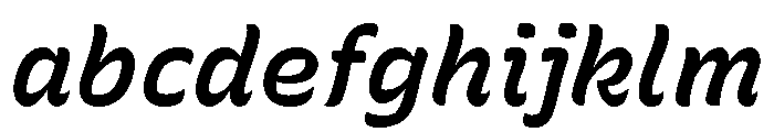 Recursive Sans Casual Static SemiBold Italic FONT