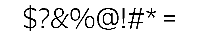 Recursive Sans Casual Static Thin Font OTHER CHARS