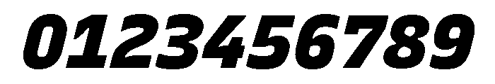 Recursive Sans Linear Static Black Italic Font OTHER CHARS
