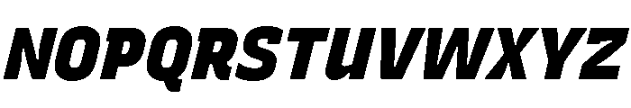 Recursive Sans Linear Static Black Italic Font UPPERCASE