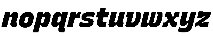 Recursive Sans Linear Static Black Italic Font LOWERCASE