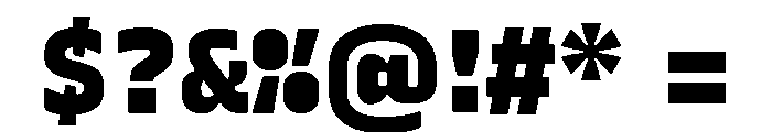 Recursive Sans Linear Static Black Font OTHER CHARS