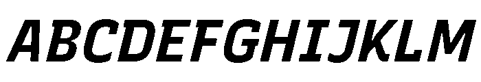 Recursive Sans Linear Static Bold Italic Font UPPERCASE