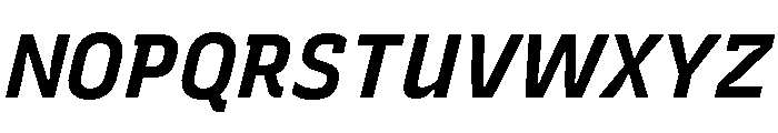 Recursive Sans Linear Static Bold Italic Font UPPERCASE