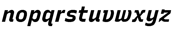 Recursive Sans Linear Static Bold Italic Font LOWERCASE