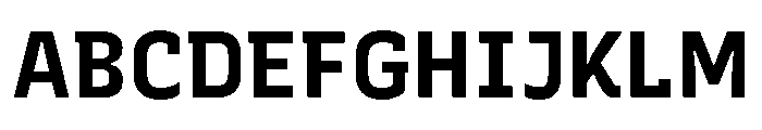 Recursive Sans Linear Static Bold Font UPPERCASE