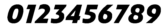 Recursive Sans Linear Static Extra Bold Italic Font OTHER CHARS