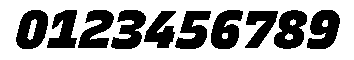 Recursive Sans Linear Static ExtraBlack Italic Font OTHER CHARS