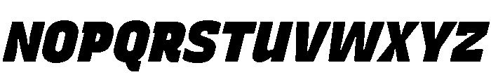 Recursive Sans Linear Static ExtraBlack Italic Font UPPERCASE