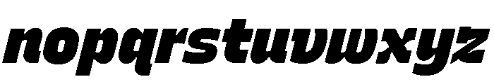 Recursive Sans Linear Static ExtraBlack Italic Font LOWERCASE