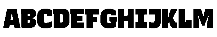 Recursive Sans Linear Static ExtraBlack Font UPPERCASE