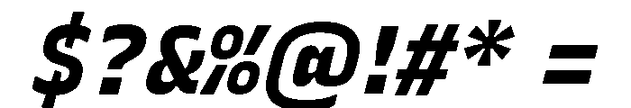 Recursive Sans Linear Static ExtraBold Italic Font OTHER CHARS