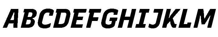 Recursive Sans Linear Static ExtraBold Italic Font UPPERCASE