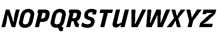 Recursive Sans Linear Static ExtraBold Italic Font UPPERCASE