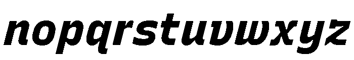Recursive Sans Linear Static ExtraBold Italic Font LOWERCASE