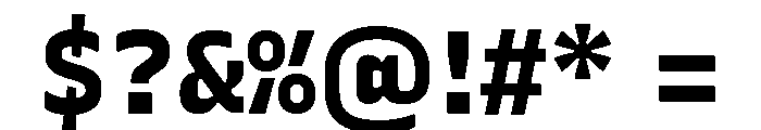 Recursive Sans Linear Static ExtraBold Font OTHER CHARS