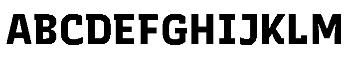 Recursive Sans Linear Static ExtraBold Font UPPERCASE