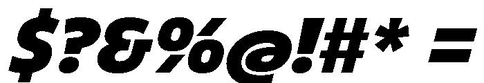 Recursive Sans Linear Static Heavy Italic Font OTHER CHARS