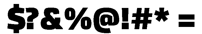 Recursive Sans Linear Static Heavy Font OTHER CHARS