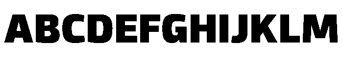 Recursive Sans Linear Static Heavy Font UPPERCASE