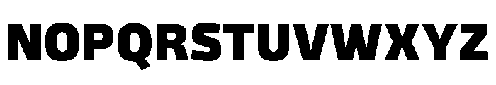 Recursive Sans Linear Static Heavy Font UPPERCASE