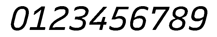 Recursive Sans Linear Static Italic Font OTHER CHARS