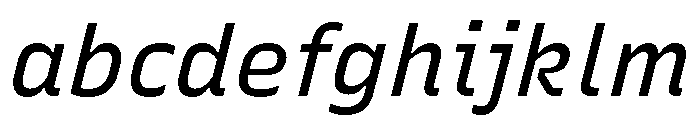 Recursive Sans Linear Static Italic FONT