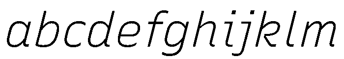Recursive Sans Linear Static Light Italic FONT