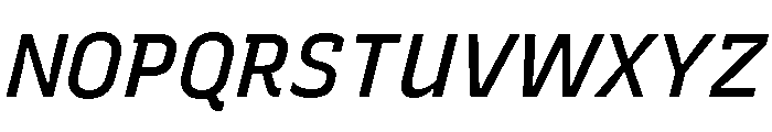 Recursive Sans Linear Static Medium Italic Font UPPERCASE