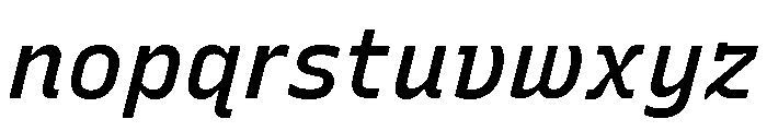 Recursive Sans Linear Static Medium Italic Font LOWERCASE
