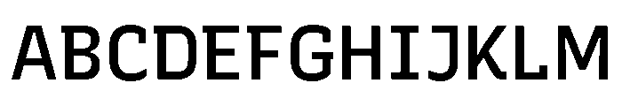 Recursive Sans Linear Static Medium Font UPPERCASE
