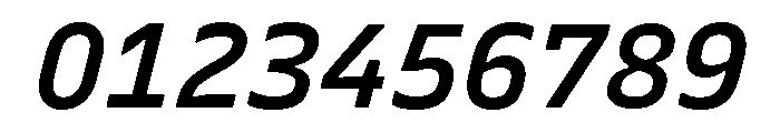 Recursive Sans Linear Static SemiBold Italic Font OTHER CHARS