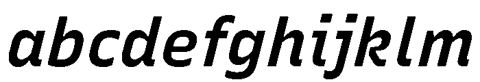 Recursive Sans Linear Static SemiBold Italic FONT