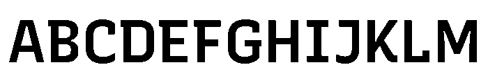 Recursive Sans Linear Static SemiBold Font UPPERCASE
