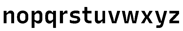 Recursive Sans Linear Static SemiBold Font LOWERCASE