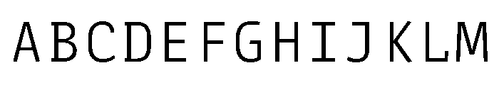 Recursive Sans Linear Static Thin Font UPPERCASE