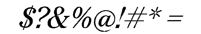 Redaction 10 Italic Font OTHER CHARS