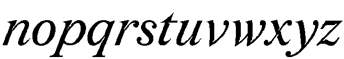 Redaction 10 Italic Font LOWERCASE