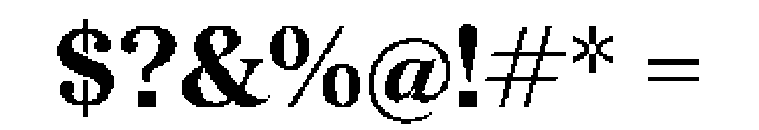 Redaction 20 Bold Font OTHER CHARS