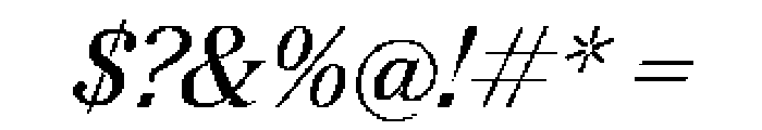 Redaction 20 Italic Font OTHER CHARS