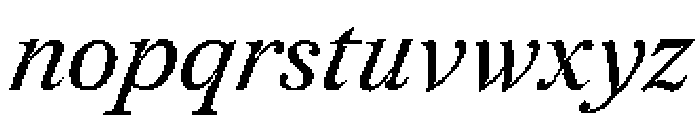 Redaction 20 Italic Font LOWERCASE