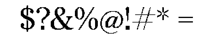 Redaction 20 Regular Font OTHER CHARS