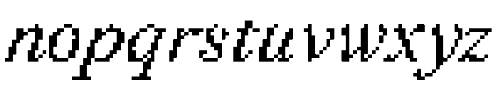 Redaction 50 Italic Font LOWERCASE